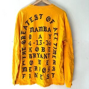 I Feel‎ Like Kobe Kanye West Yellow Long Sleeve Shirt Unisex Size Large